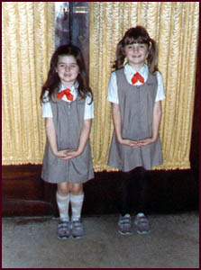 Pamela and Glenda in their Brownie outfits